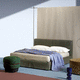 cama de casal / contemporânea / estofada / com cabeceira estofada
