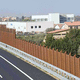 parede antirruído com painéis modulares / em aço Corten / para estrada