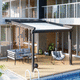 pérgola em alumínio / em aço inoxidável / com cobertura retrátil / motorizada