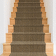 tapete contemporâneo / de cor lisa / de sisal / retangular