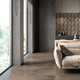 placas de revestimento em grés porcelanato / fosca / envelhecida / para ambiente interno