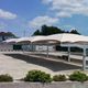 estrutura tensionada com estrutura metálica / para cobertura de estacionamento / com membrana em PVC / para estacionamento