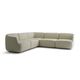 sofá modular / contemporâneo / em tecido / branco
