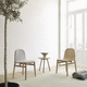 cadeira de sala de jantar de design escandinavo / para ambiente interno / em compensado / com base em carvalho