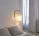 arandela contemporânea / para ambiente interno / em níquel / em algodão