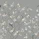 papel de parede contemporâneo / em fibras naturais / floral / efeito papel de parede