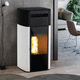 salamandra a pellets / 8,5 kW / de instalação livre / contemporânea