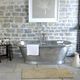 banheira oval / freestanding / em cobre / dupla