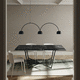 mesa contemporânea / em MDF laqueado / em cerâmica / em laminado melamínico