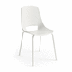 cadeira contemporânea / para ambiente interno / em couro / em polipropileno