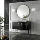 gabinete de banheiro de piso / em mármore / clássico / com gavetas