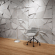 painel decorativo de parede / ignífugo / em concreto / 3D