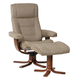 cadeira para interlocutor de design escandinavo / para ambiente interno / em aço / com folheado de madeira