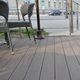 tábua de deck em madeira plástica / efeito de madeira / ranhurada / da linha comercial