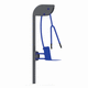 aparelho de musculação supino vertical (chest press) / desenvolvimento de ombro / para ambiente externo / para espaço público