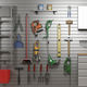 sistema de organização de parede / contemporâneo / em alumínio / para garagem