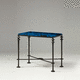 mesa lateral contemporânea / em mármore / com base em aço / com base em latão