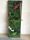 quadro vivo estabilizado / em líquen / de flores / para ambiente interno