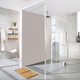 cabine de banho em vidro / com portas de correr / retangular / da linha residencial