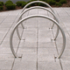 bicicletário de piso / para espaço público / em aço galvanizado / em aço inoxidável