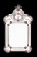 espelho de parede / de estilo veneziano / retangular / em vidro de Murano