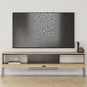 rack de TV de design minimalista / baixo / com prateleiras / em carvalho