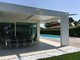 pérgola apoiada em parede / suspensa / em alumínio / em alumínio extrudado
