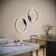 arandela contemporânea / para ambiente interno / em material plástico / metálica