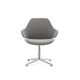 cadeira de escritório de design original / para ambiente interno / em tecido / com base em alumínio