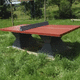 mesa de pingue-pongue para ambiente externo / contemporânea / para escola / para hospital