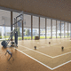 piso esportivo para ambiente interno / sintético / mineral / para sala multiesportiva