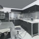 cozinha contemporânea / em madeira tingida / metálica / em Fenix NTM