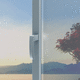 maçaneta para janela / em alumínio / minimalista / da linha residencial