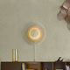 arandela design / para ambiente interno / metálica / em PVC
