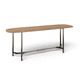 mesa lateral contemporânea / em madeira / metálica / com base metálica