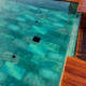 placas de revestimento em porcelana / fosca / para ambiente interno / para beira de piscina