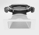 downlight de embutir / de LED / quadrado / para ambiente interno