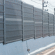 parede antirruído com painéis modulares / em aço galvanizado / em lã de rocha / para rodovia