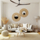 ventilador de teto residencial / para ambiente interno / em ABS / marrom