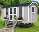 tiny house móvel / contemporânea / em madeira / em madeira