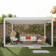 pérgola apoiada em parede / em alumínio extrudado / com lâminas orientáveis / modular