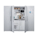 armário de organização para cozinha contemporâneo / metálico / para refrigerador