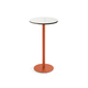 mesa de lanchonete contemporânea / metálica / com base metálica / redonda