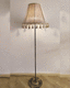 luminária de piso / metálica / em tecido / contemporânea