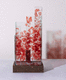 escultura em vidro / decorativa / com iluminação LED / de instalação livre