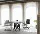 mesa de jantar contemporânea / em HPL / retangular / redonda