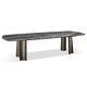 mesa de jantar moderna / em aço / em madeira / em madeira pintada