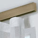 varão metálico para cortinas / de parede / para janela