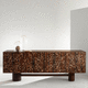 buffet aparador contemporâneo / com folheado de madeira / com prateleiras / com portas de abrir