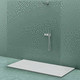 piso de box retangular / de sobrepor / ao nível do piso / em Corian®